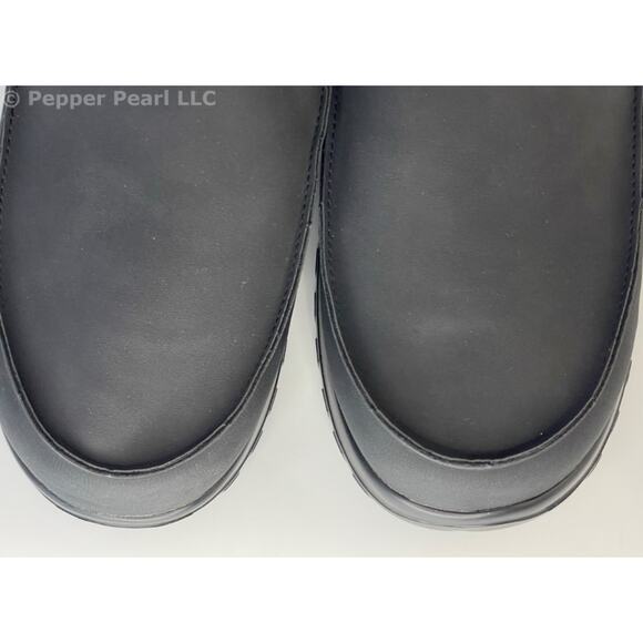 Black Comfortable Slip On Work Leisure Loafer Shoes Men's Size 12 Slip Resistant - Picture 8 of 11
